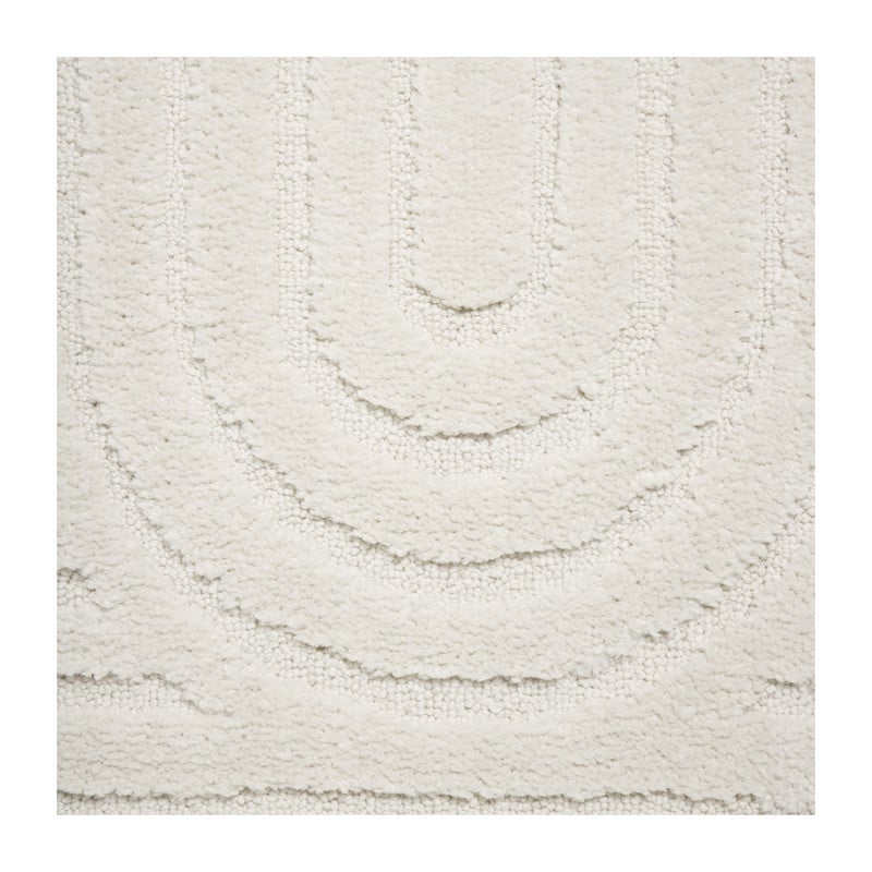 Badmat Lijnen - wit - 50x70 cm
