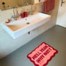 Badmat hell yeah why not - roze - 50x70 cm