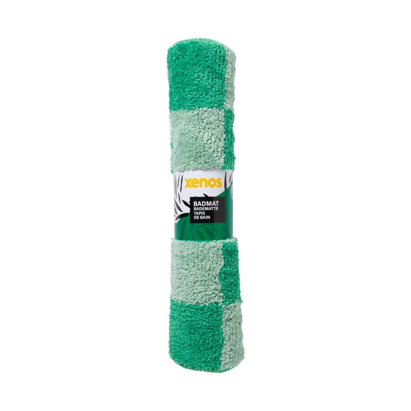 Badmat Take it Easy - groen/wit - 50x70 cm