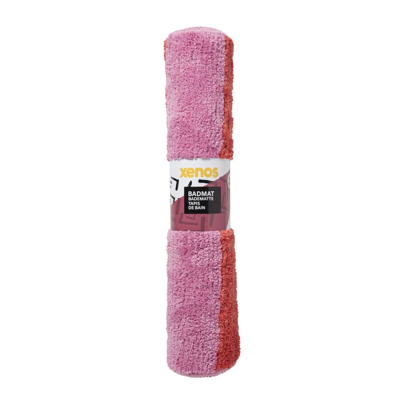 Badmat You Look Good - roze/oranje/wit - 50x70 cm