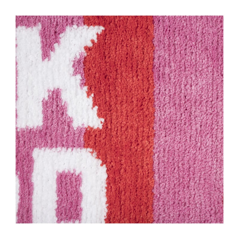 Badmat You Look Good - roze/oranje/wit - 50x70 cm