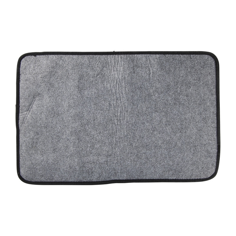 Badmat fluffy - zwart - 45x70 cm