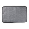 Badmat fluffy - zwart - 45x70 cm