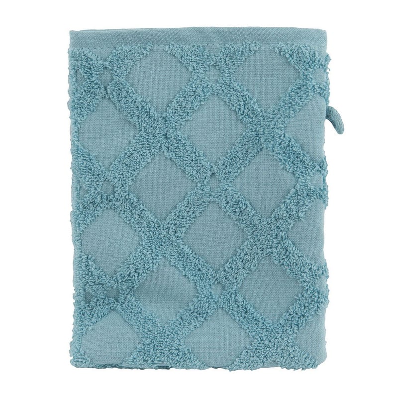 Washand X - 21x16 cm - blauw