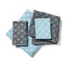 Washand X - 21x16 cm - blauw