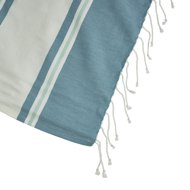 Hamamdoek gestreept blauw - 180x100 cm