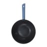 Hugo Kennis wokpan - blauw/zwart - ø28x8 cm