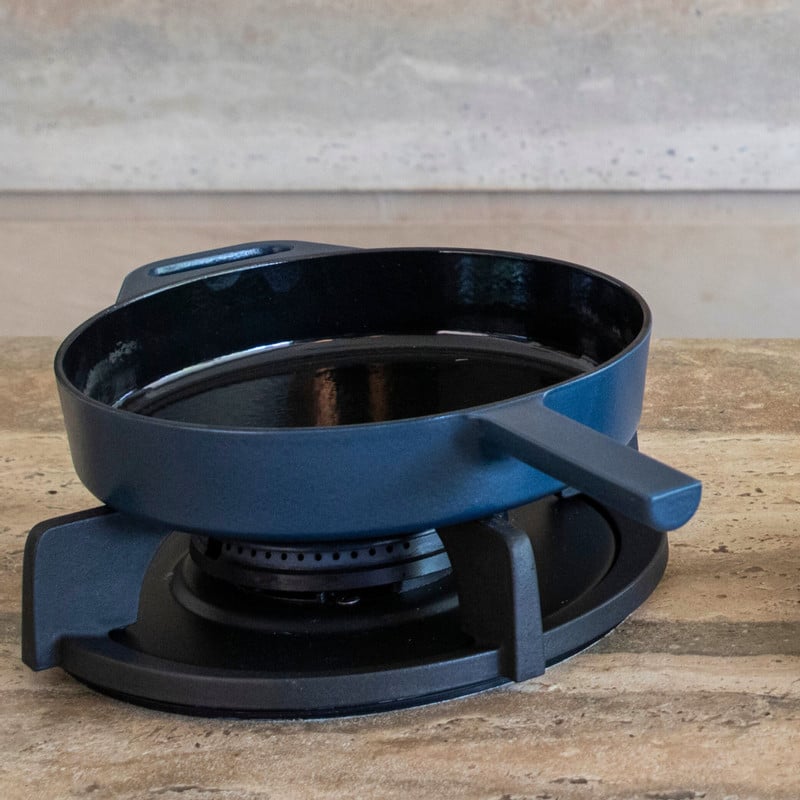 Hugo Kennis koekenpan - gietijzer - blauw/zwart - ø24 cm 