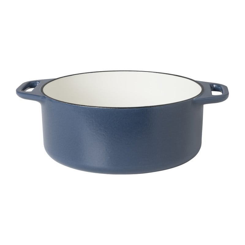 Hugo Kennis braadpan met deksel - gietijzer - blauw/zwart - ø24 cm 