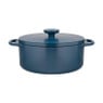 Hugo Kennis braadpan met deksel - gietijzer - blauw/zwart - ø24 cm 