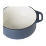 Hugo Kennis braadpan met deksel - gietijzer - blauw/zwart - ø24 cm 