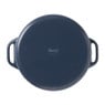 Hugo Kennis braadpan met deksel - gietijzer - blauw/zwart - ø24 cm 