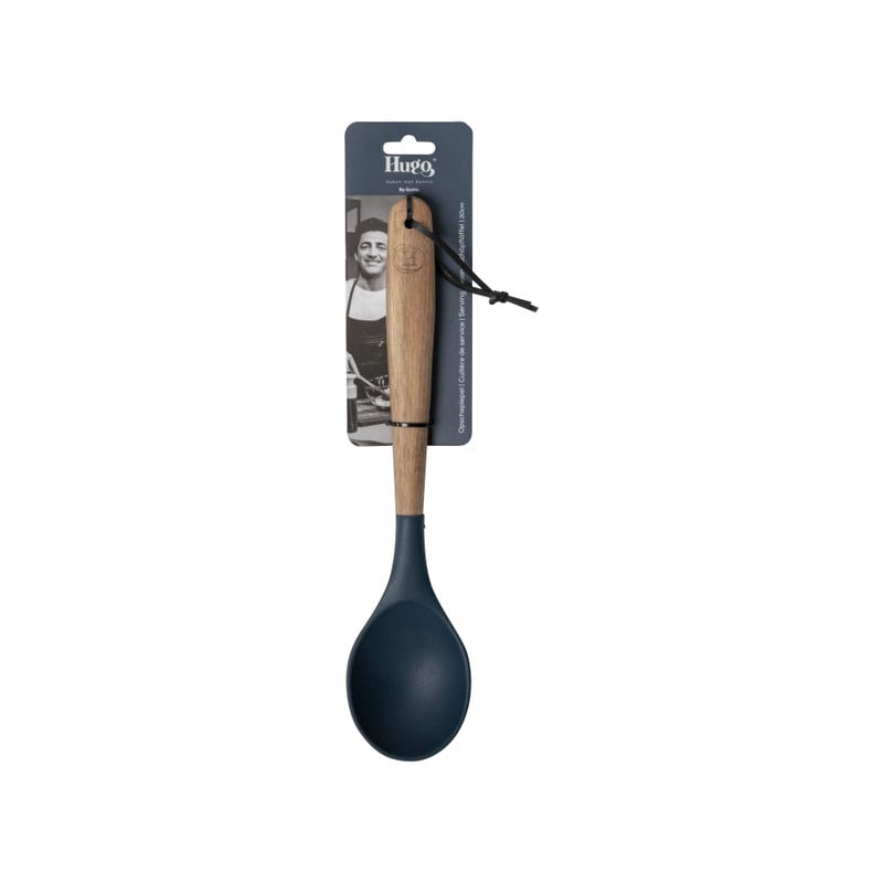 Hugo kennis opscheplepel - acaciahout - 34 cm