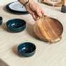 Hugo Kennis borrelplank klein - bruin - ø18 cm