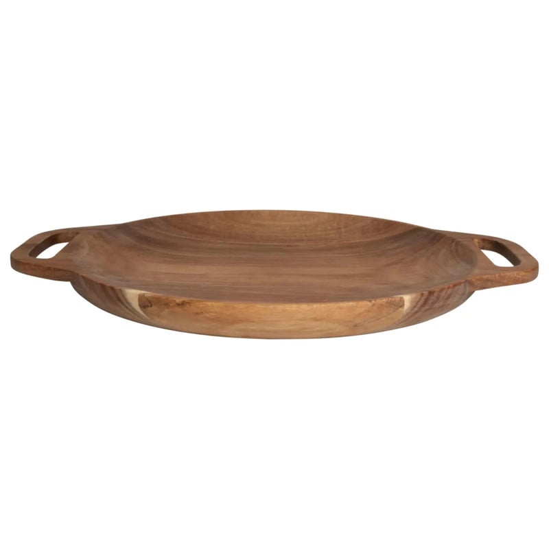 Hugo Kennis borrelplank groot - bruin - ø26 cm