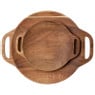 Hugo Kennis borrelplank groot - bruin - ø26 cm