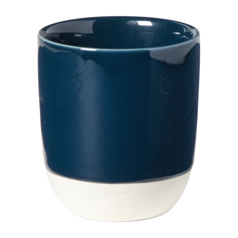 Hugo Kennis espresso mok - blauw/wit - 70 ml