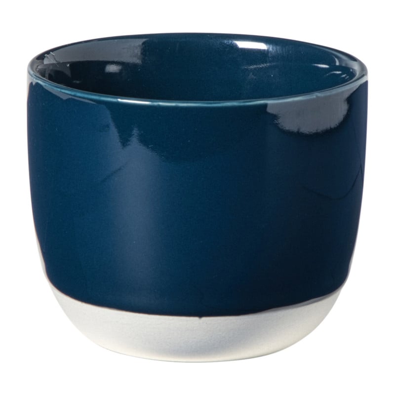 Hugo Kennis koffiemok - blauw/wit - 180 ml