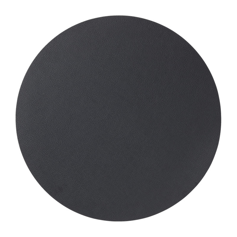 Placemat PU leer - blauw - ø38 cm