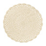 Placemat gehaakt - naturel - ø35 cm