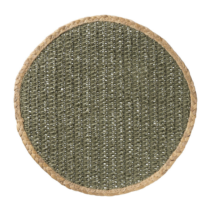 Placemat papier - groen - ø38 cm