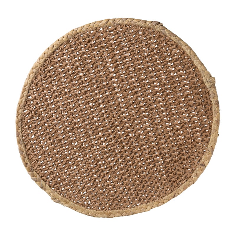 Placemat papier - bruin - ø38 cm