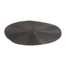 Placemat rond - zilver - 38 cm 