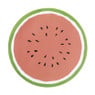 Placemat watermeloen - roze/groen - ø38 cm