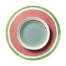 Placemat watermeloen - roze/groen - ø38 cm