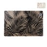 Placemat bladeren - beige/zwart - 43.5x28.5 cm - diverse varianten