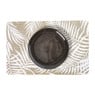 Placemat bladeren - beige/zwart - 43.5x28.5 cm - diverse varianten