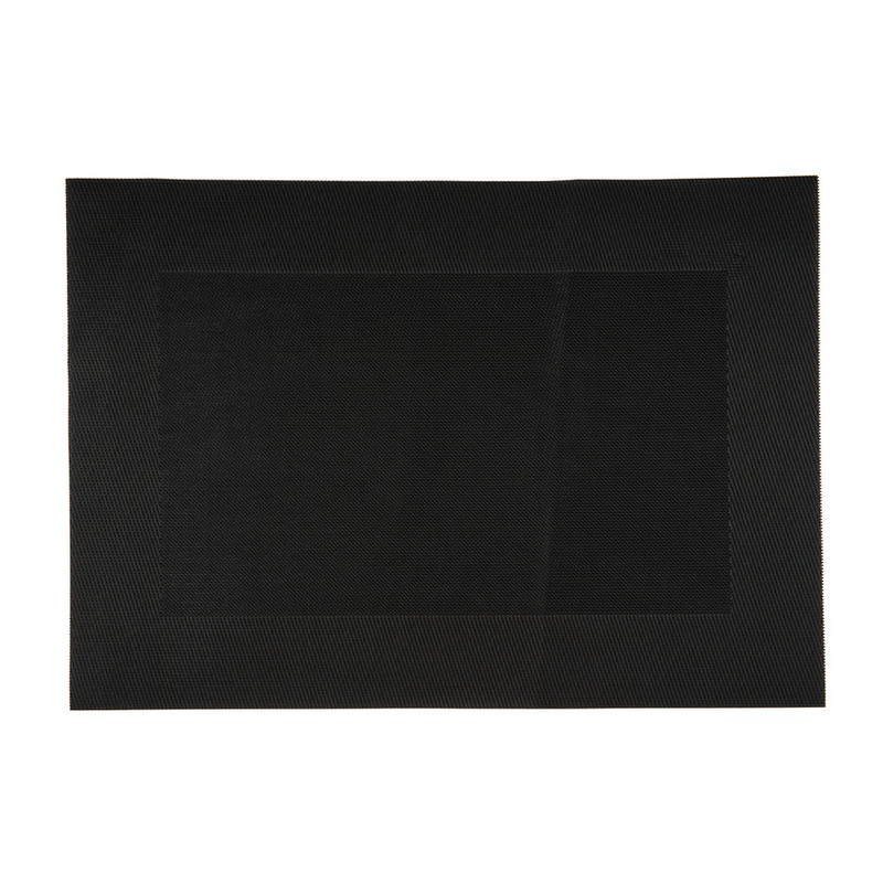 Placemat ZWART- 50x35x0.1 CM
