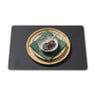 Placemat PU leer - zwart - 46x33 cm