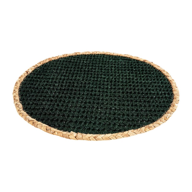 Placemat waterhyacint - groen - ⌀38 cm 