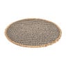 Placemat waterhyacint - grijs - ⌀38 cm 
