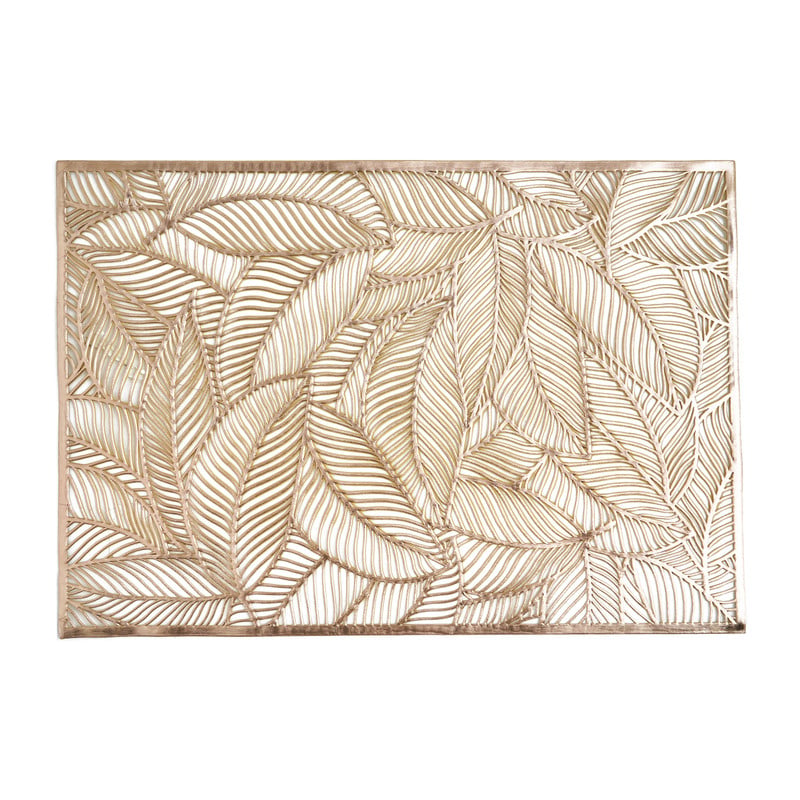 Placemat golden leaves - 30x45 cm 
