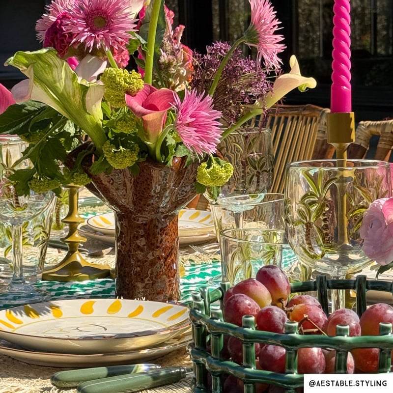 Placemat rond met franjes - ⌀38 cm