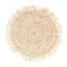 Placemat rond met franjes - ⌀38 cm