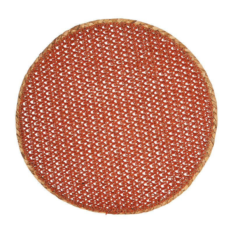 Placemat waterhyacint - terra - ⌀38 cm