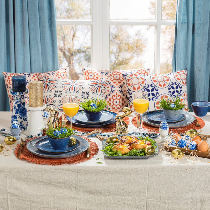 Placemat franje - terra - ⌀38 cm