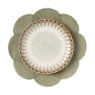 Placemat 3D bloem - groen - ø38 cm