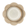 Placemat 3D bloem - bruin - ø38 cm