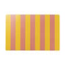 Placemat streep - geel/roze - 30x45 cm