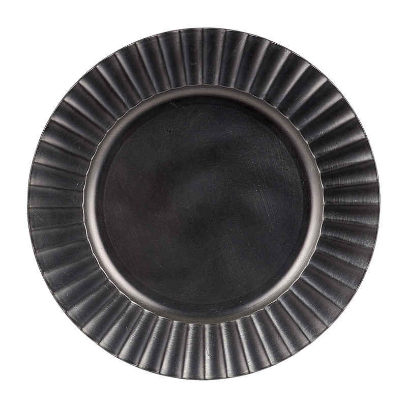 Onderbord - zwart - 33 cm