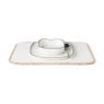 Placemat vilt/riet - 47x32 cm
