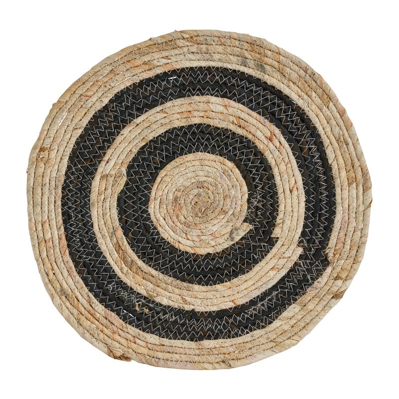 Placemat mais - zwart - Ø38 CM
