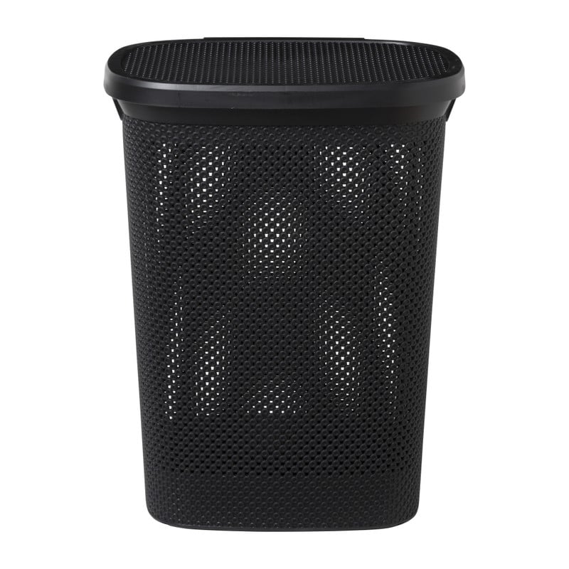 Wasmand - zwart - 60 liter