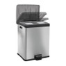 EKO Rejoice pedaalemmer- 2x30 liter-mat RVS