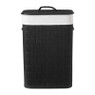 Wasmand bamboe - zwart - 72 liter 