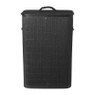 Wasmand bamboe - zwart - 72 liter 